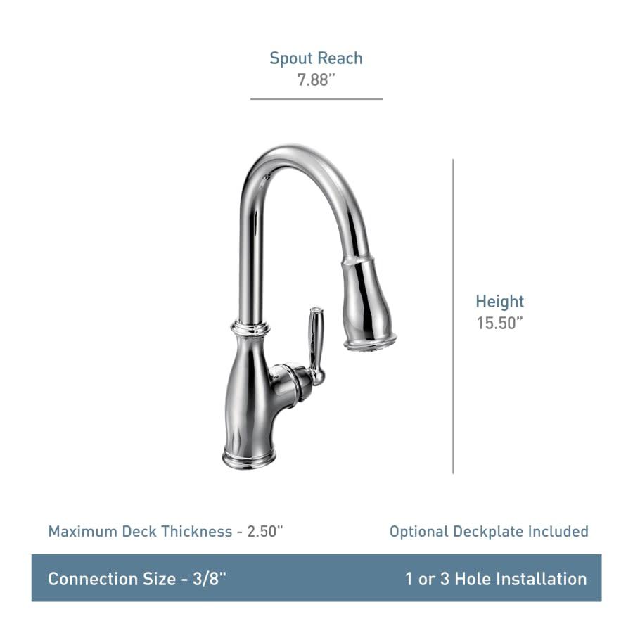 Brantford Single Handle Pulldown Spray Kitchen Faucet with Reflex Technology - wpfzcpkqhkw62ay2yrmj@2x.jpg