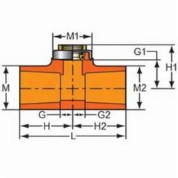 FlameGuard® TorqueSafe™ Head Tee, 1 x 3/4 in, Socket x Brass FNPT, CPVC - wpicbo0qivltdafir0me@2x.jpg
