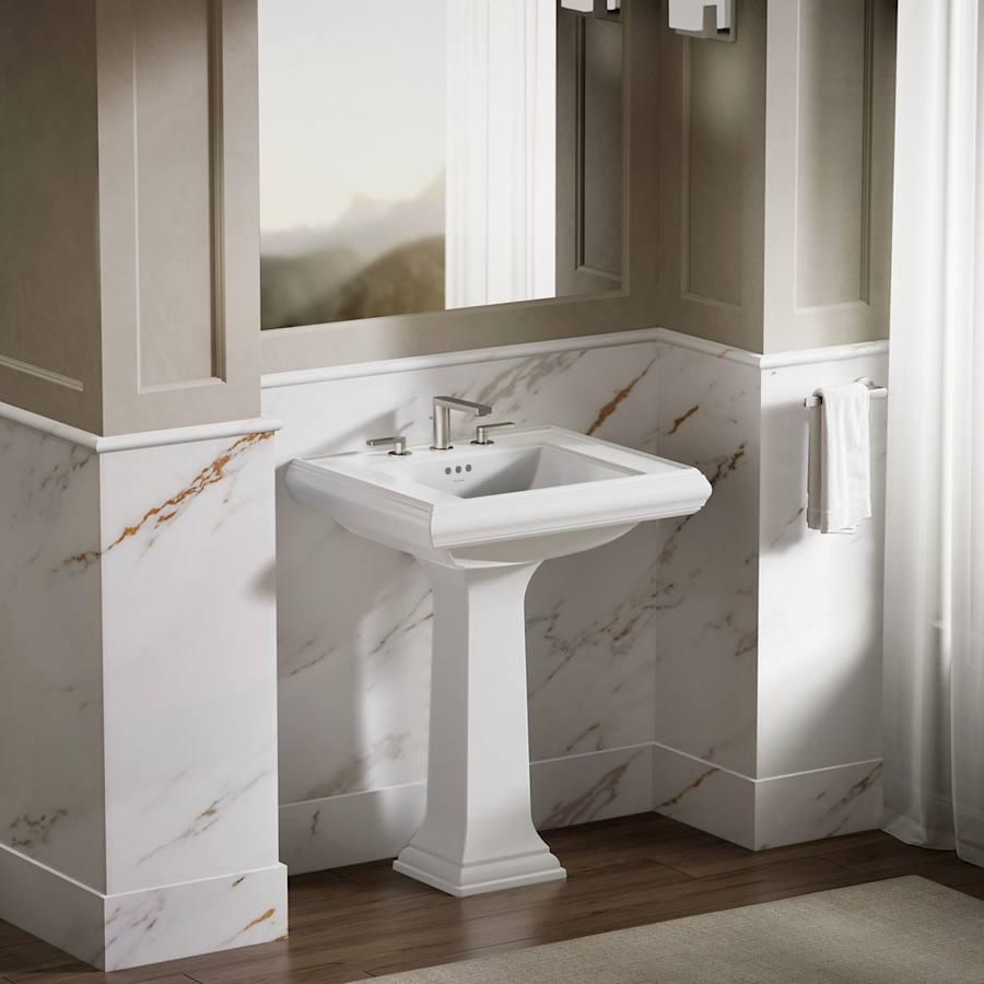 Memoirs Classic 27" Fireclay Pedestal Bathroom Sink with 3 Holes Drilled and Overflow - wq0otch35ufkocnpqoux@2x.jpg