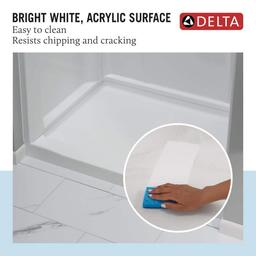 Classic 500 48 in. L x 34 in. W Alcove Shower Pan Base with Center Drain in High Gloss White - wqvof65cqrbe1cre5ey4@2x.jpg