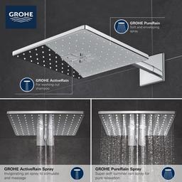 Rainshower 1.75 GPM Multi Function Square Shower Head with Shower Arm, Flange, and Rough-In Set - wrbkxrgvlwop2ppraxxy_x500.jpg