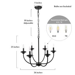Black Farmhouse Candle Chandelier Light Luraca 6-Light Modern Traditional Chandelier Kitchen Island Pendant Lighting - wrmuptmqxwbugt2d0lhf@2x.jpg
