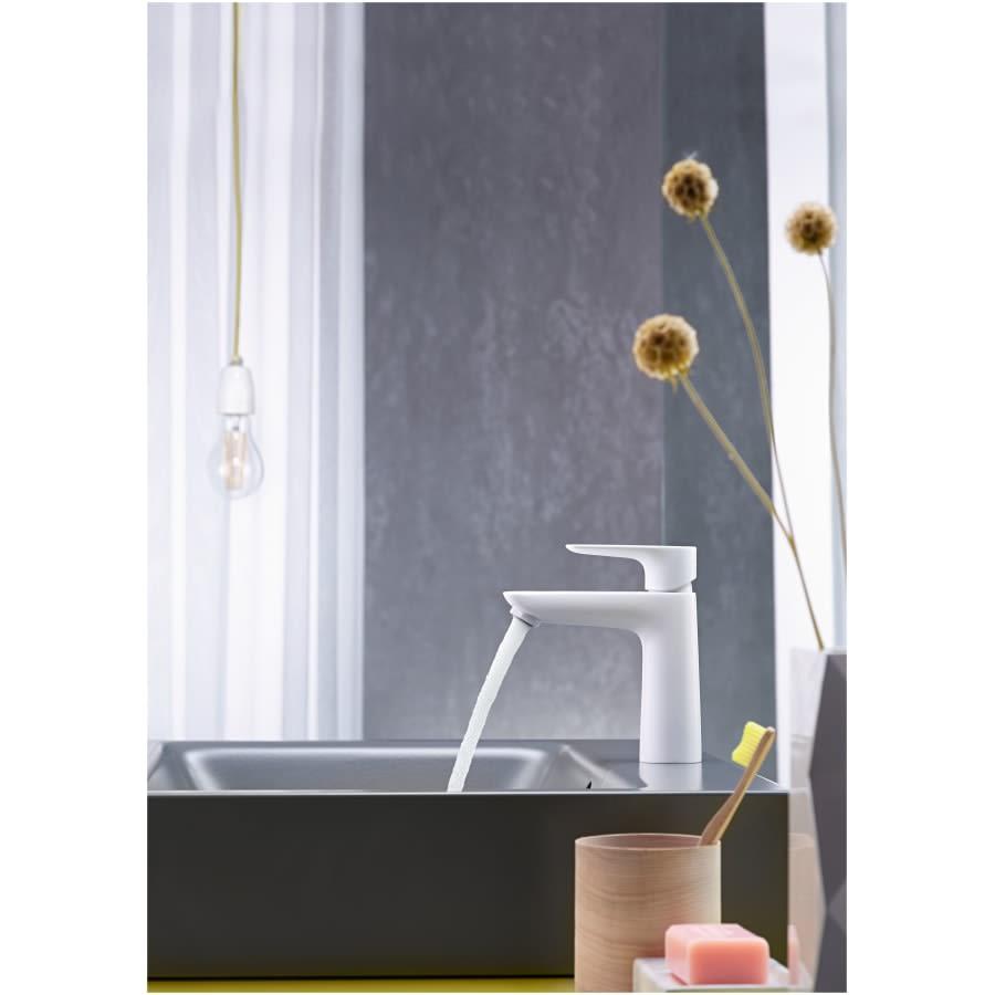 Talis E 1.2 GPM Single Hole Bathroom Faucet with QuickClean, ComfortZone and EcoRight Technology - Includes Metal Pop-Up Drain Assembly - wrrapjxn3sb4ngnswb6y@2x.jpg