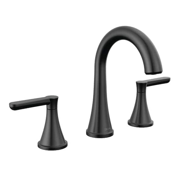 Delta Greydon 8 in. Widespread Double Handle Bathroom Faucet in Matte Black 35860LF-BL - wsbyg9szmutwolqnvdvl@2x.jpg