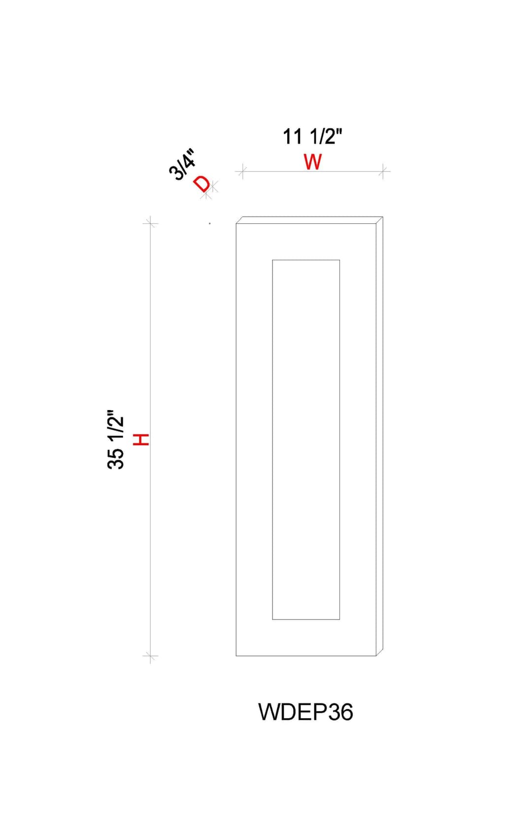 Wall Decorative End Panel - 11 1/2"W * 35- 1/2"H * 3/4"D - wsof65rxmi5m7kd3ksxj@2x.jpg