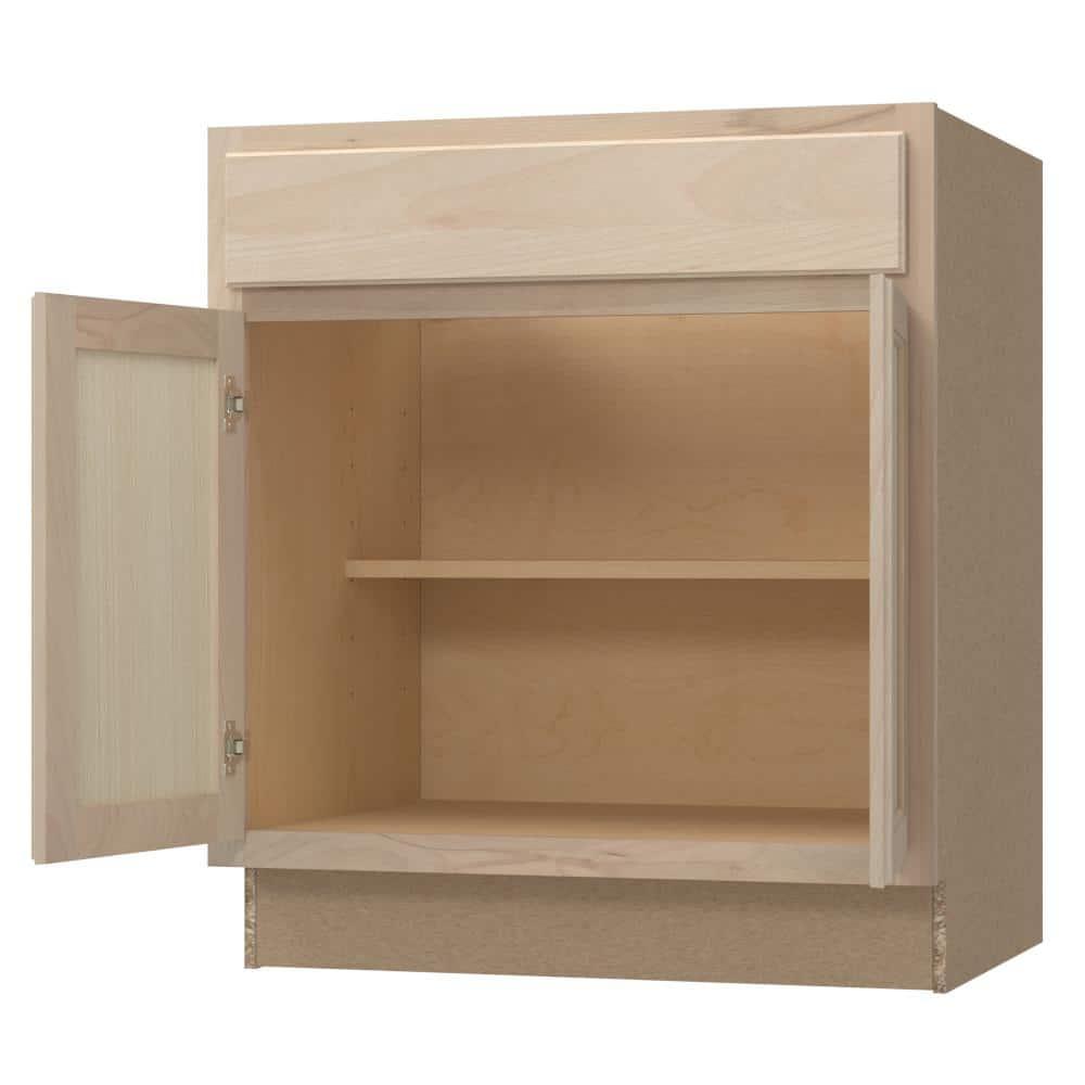30 in. W x 24 in. D x 34.5 in. H Assembled Sink Base Kitchen Cabinet in Unfinished with Recessed Panel - wu7inystrhg8ulrztfp1@2x.jpg