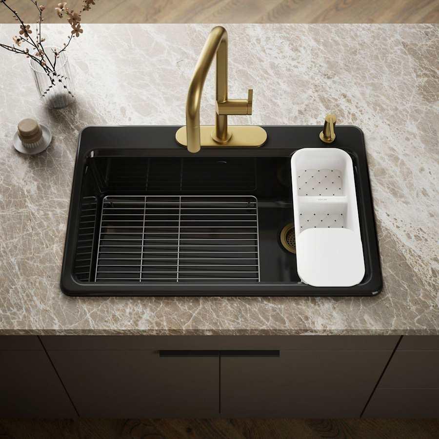 Riverby 33" Single Basin Top-Mount Enameled Cast-Iron Kitchen Sink - wucyon9pw3japf2ubfla@2x.jpg