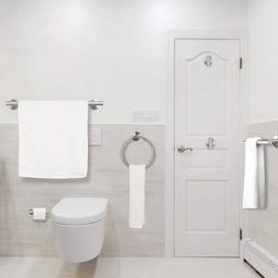 16 in. Bathroom Set with Toilet Paper Holder Towel Bar Towel Ring and Robe Hook - wugn6bbvehng0opbpknl@2x.jpg