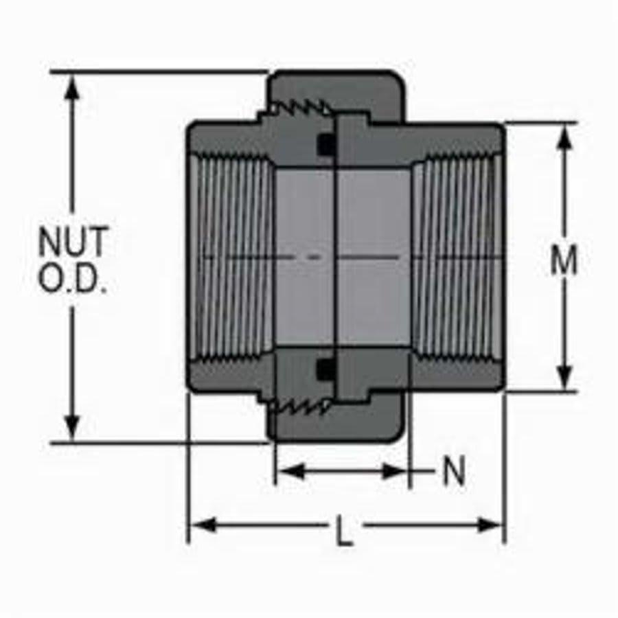 2000 Union With O-Ring, 3 in, FNPT, SCH 80/XH, PVC, FKM O-Ring Seal - wwc6c6xsgdc6zqg1rlve@2x.jpg