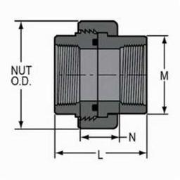 2000 Union With O-Ring, 3 in, FNPT, SCH 80/XH, PVC, FKM O-Ring Seal - wwc6c6xsgdc6zqg1rlve_x500.jpg