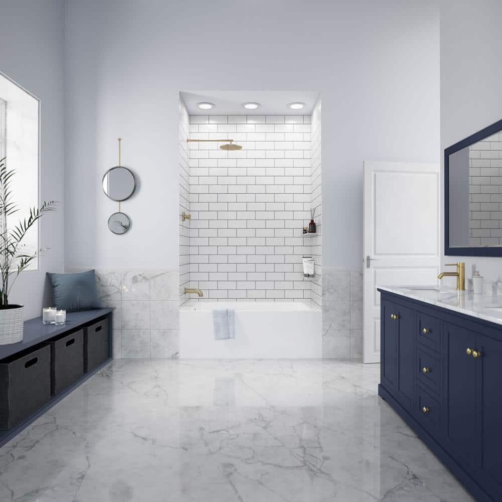Grayley 60 in. L x 30 in. W Acrylic Left Hand Drain Rectangular Alcove Bathtub in White with Chrome Trim - wwfektipczvzddzzkkjp@2x.jpg