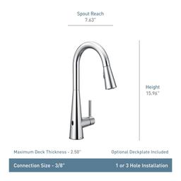 Sleek 1.5 GPM Single Hole Pull Down Kitchen Faucet with MotionSense - wwmg5dbhqpz23pd2gqzv@2x.jpg