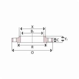 Raised Face Flange, 2 in, Slip On, 150 lb, 6 in OD, 3/4 in Bolt Hole Size, 304/304L Stainless Steel - x056mahsincfmhnzpsog@2x.jpg