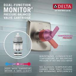 Linden Monitor 17 Series Dual Function Pressure Balanced Shower Only with In2ition Shower Head and Integrated Volume Control - Less Rough-In Valve - x1d4b9r1badvt1fp5mmg@2x.jpg