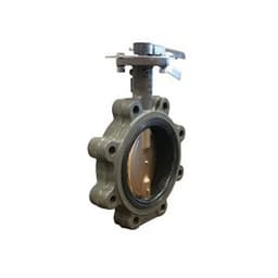 Lug Style Butterfly Valve, Lever Handle, 4 in, Flange, Cast Iron - x2ak9xxxkrofpj23ncff@2x.jpg