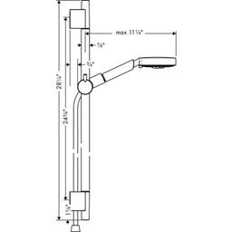 Raindance S 2.5 GPM Multi-Function Handshower Package with 63" Hose, Slide Bar, Air Power and Quick Clean Technologies - x59osqetcuvdzzcjbxm7_x500.jpg