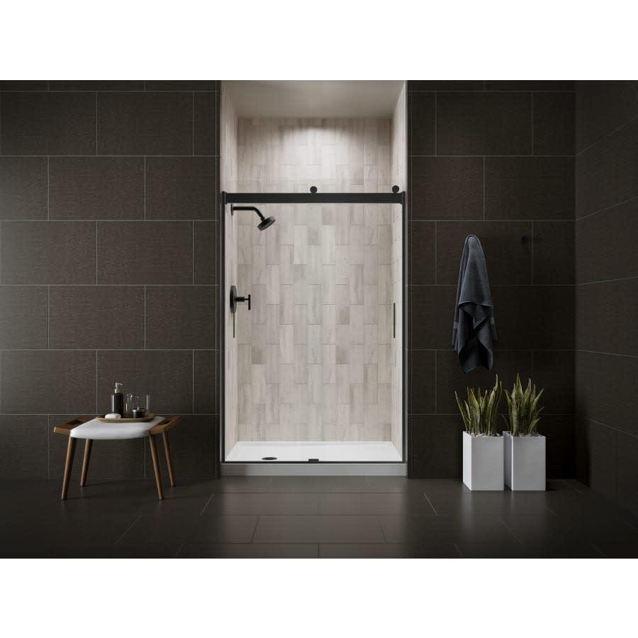 Levity 74" High x 47-5/8" Wide Bypass Semi Frameless Shower Door with Clear Glass - x9acjg57iotyjhu2mrth@2x.jpg