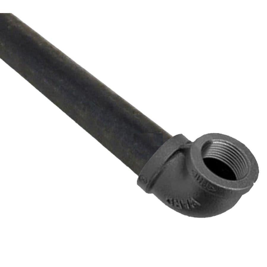 Steel Pipe, 1 in, 7 ft L, Black, MNPT, SCH 40/STD, Domestic