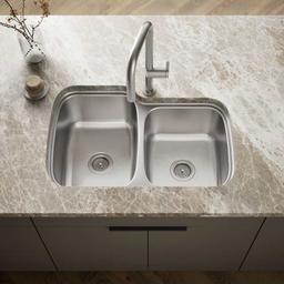 Verse 33" Double Basin Drop-In or Undermount Stainless Steel Kitchen Sink with SilentShield - xbdjpnrcl8s5bymm7zvv@2x.jpg