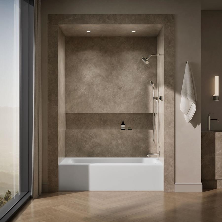 Bellwether Bath Tub 66" L x 32" W Cast Iron Soaking for Three Wall Alcove Installations with Integral Apron and Right Drain - xdgruudmfyunc3rhqfgd@2x.jpg
