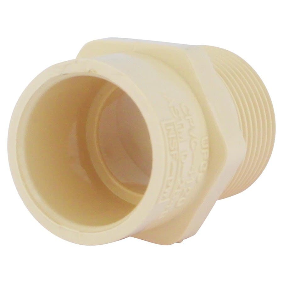 FlowGuard Gold® Male Adapter, 1/2 in, Socket x MNPT, SDR 11, CPVC