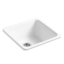 Iron/Tones® Single Bowl Kitchen Sink, Under Mount, 20-7/8 x 20-7/8 in, 9-1/2 in Bowl Depth, Cast Iron, White - xidvcuo86ggd1jtkofqk@2x.jpg