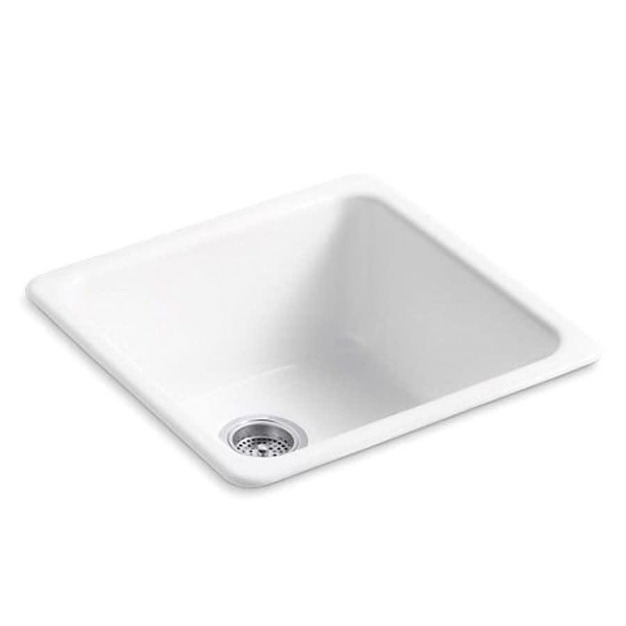 Iron/Tones® Single Bowl Kitchen Sink, Under Mount, 20-7/8 x 20-7/8 in, 9-1/2 in Bowl Depth, Cast Iron, White - xidvcuo86ggd1jtkofqk@2x.jpg
