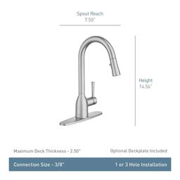 Adler Single-Handle Pull-Down Sprayer Kitchen Faucet with Power Clean and Reflex in Spot Resist Stainless - xiicktpuk1f8ydkmfm67@2x.jpg