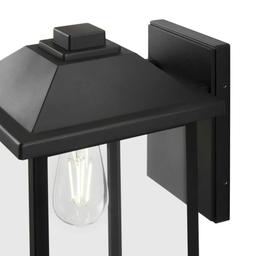1-Light 18 in. Black Hardwired Classic Outdoor Wall Lantern Sconce Light with Clear Glass - xjljym90uqfv5cevfdbv@2x.jpg