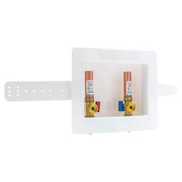 1/2 in. Crimp PEX Plastic Center Drain Washing Machine Outlet Box with Hammer Arrestors - xjq7us3rdsnuooacziyj@2x.jpg