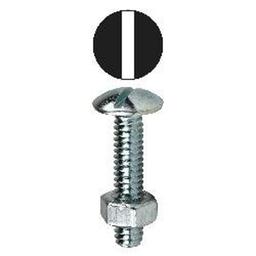 Stove Bolt With Hex Nut, 1/4-20, 1 in OAL, Steel, Truss Head, Zinc Plated, Slotted Drive, 100-Pack - xjxnxspcnqtxysaajn7h_x500.jpg