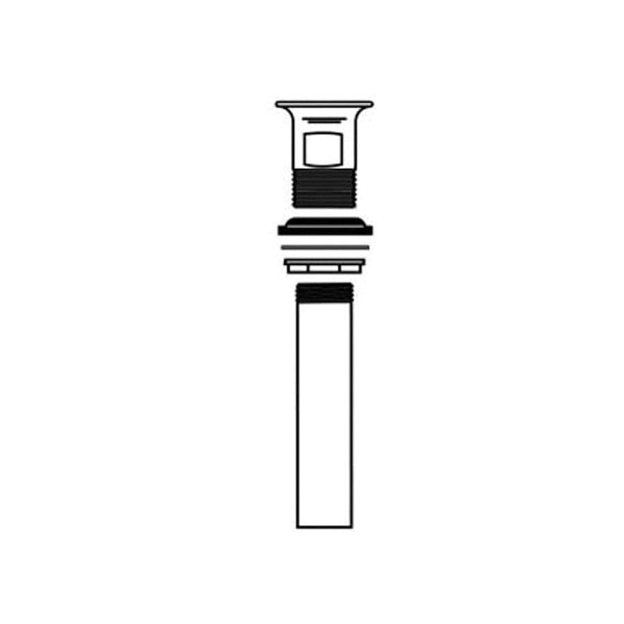 Eco-Line Open Grid PO Plug, Cast Brass, Polished Chrome