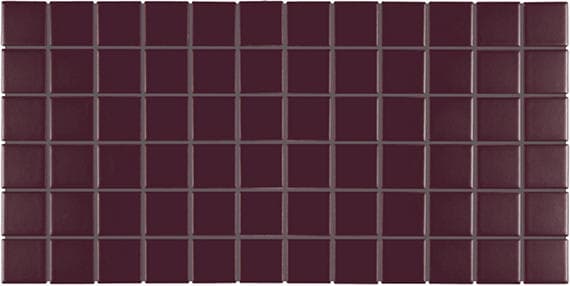 Color Wheel Mosaic Plum Crazy Straight Joint 1X6 Glossy