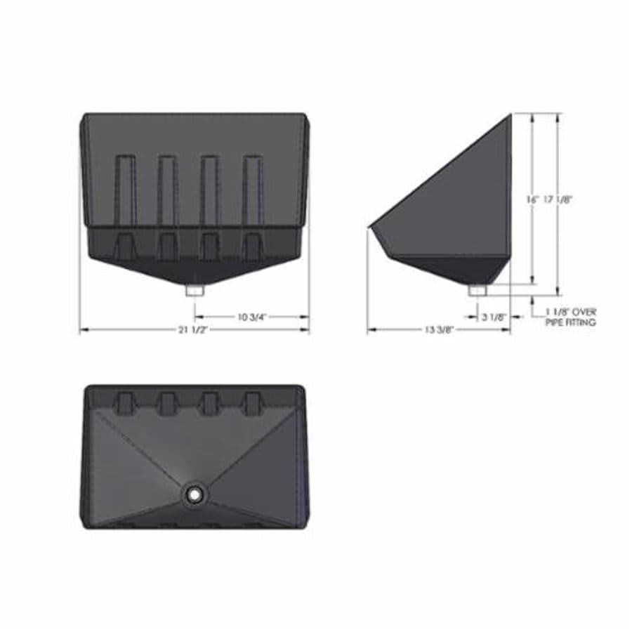 Wall Saver™ Tankless Heater Pan, Rectangular, 13-3/8 in Dia, Bottom Connection, Plastic - xofz3fqzuaaa1zrjpiuz@2x.jpg