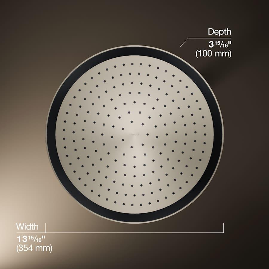 Statement Round 14" Single Function 2.5 GPM Rainhead with MasterClean Sprayface and Katalyst Air-Induction Technology - xou2b2foeugyuuplh9nc@2x.jpg