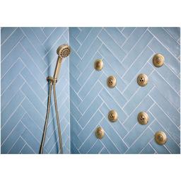 Levoir 1.75 GPM Multi Function Hand Shower Package with H2Okinetic Technology - Includes Hose, Holder and Wall Supply - xpjlkbaqakff8davwptj@2x.jpg