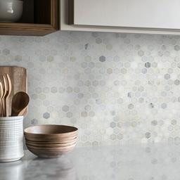 Calacatta Gold 1” Hexagon Mosaic Tile - xpl92ab8vy3xv57i6uuq@2x.jpg