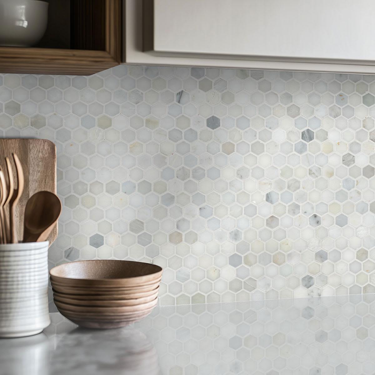 Calacatta Gold 1” Hexagon Mosaic Tile - xpl92ab8vy3xv57i6uuq@2x.jpg