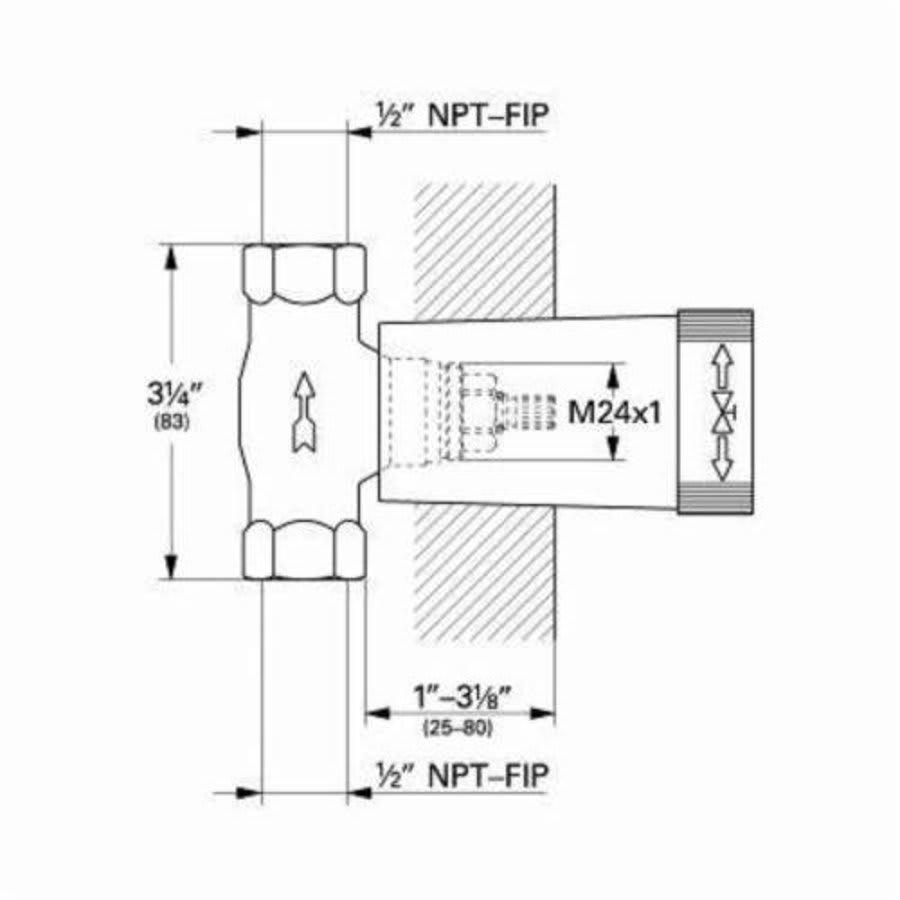 Concealed Stop Valve, 1/2 in, NPT, Brass Body, Rough Brass - xpxcki9erltxfo4kcg@2x.jpg
