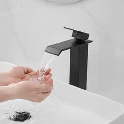 BWE Waterfall Single Hole Single Handle Bathroom Vessel Sink Faucet With Pop-up Drain Assembly in Matte Black A-96004H-Black - xpyagfzd4wurgrwczvot@2x.jpg