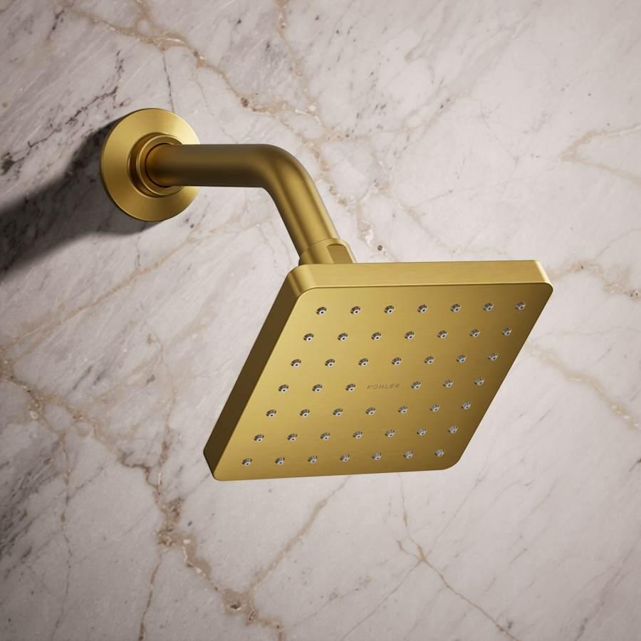 Parallel 2.5 GPM Single Function Shower Head With Katalyst Air-Induction Spray Technology