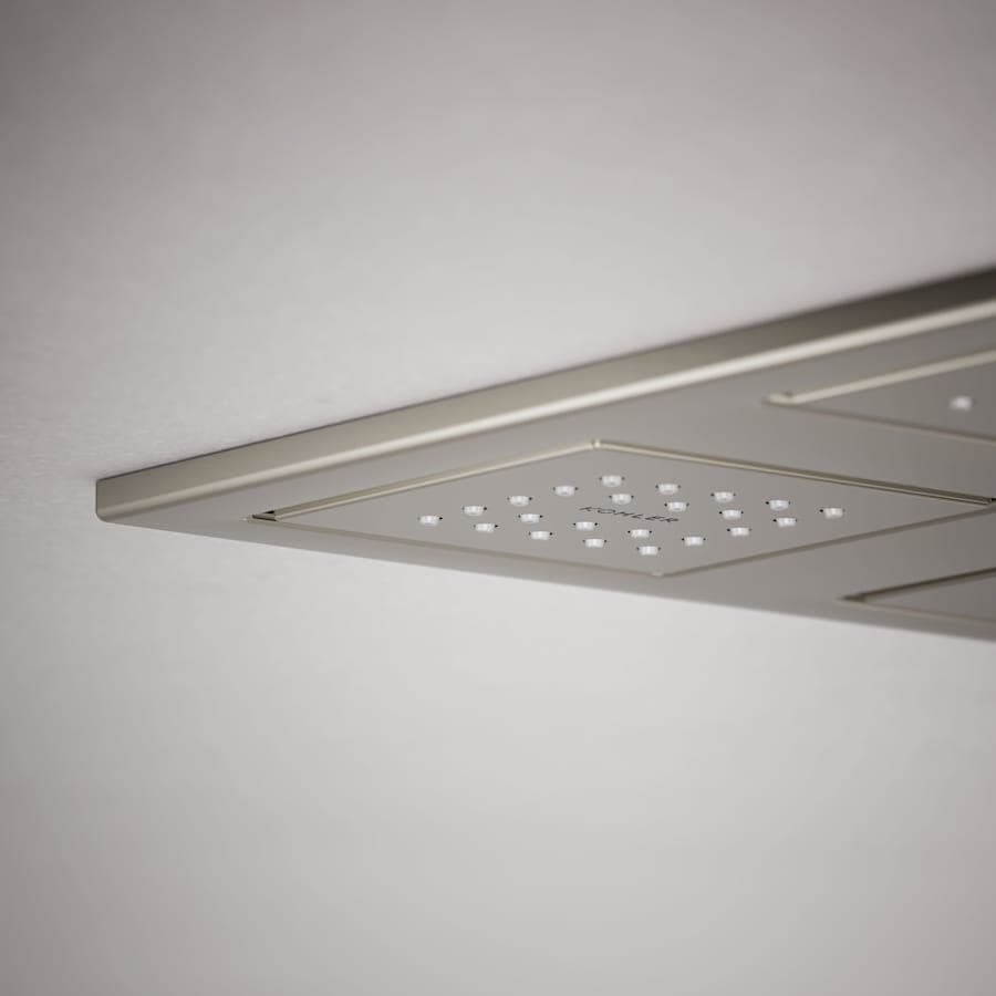 WaterTile Rain 9-7/8" Square 2.4 GPM Overhead Showering Panel with Four 22-Nozzle Fully Adjustable Sprayheads Featuring MasterClean Sprayfaces - xrzztuzk3larvtmohvjj@2x.jpg