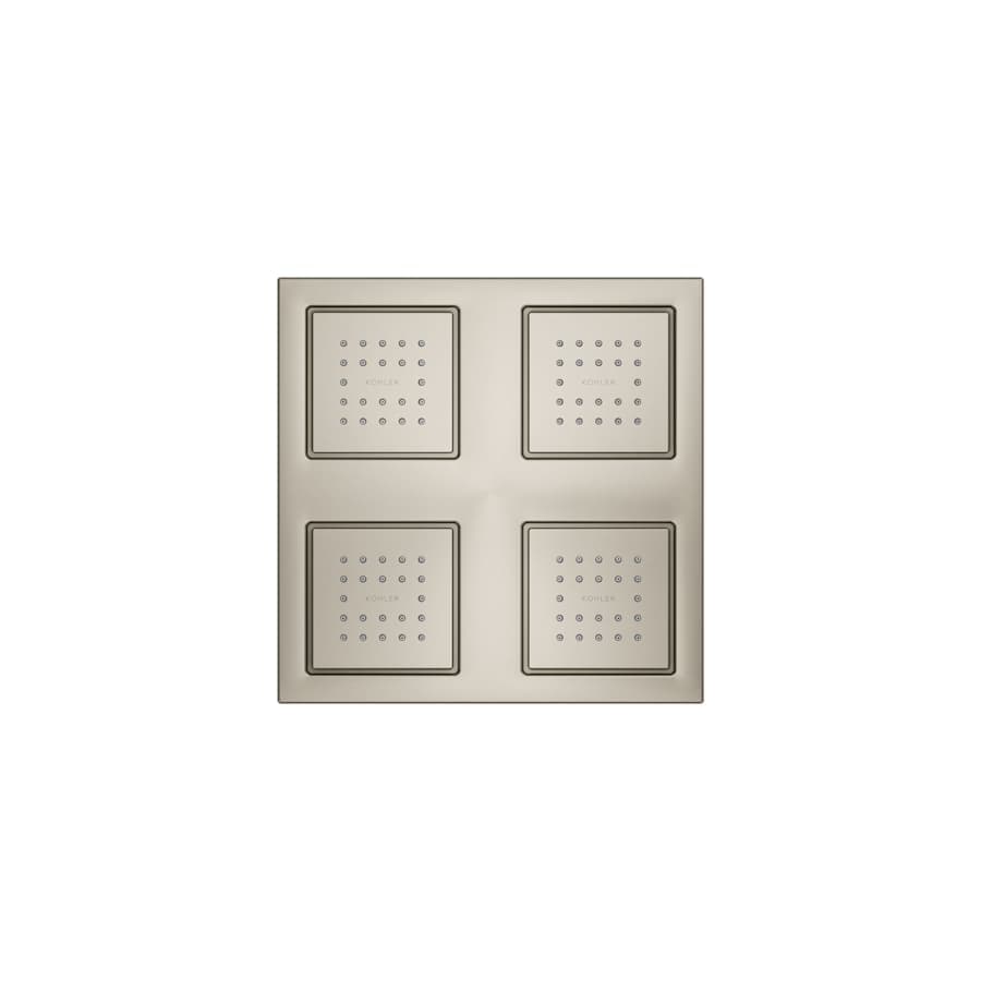 WaterTile Rain 9-7/8" Square 2.4 GPM Overhead Showering Panel with Four 22-Nozzle Fully Adjustable Sprayheads Featuring MasterClean Sprayfaces - xstf25zhlihor8zcfhnz@2x.jpg