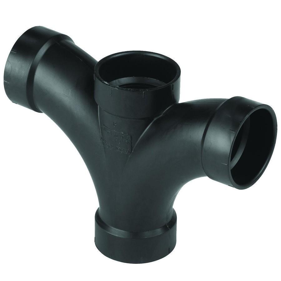 DWV Double Fixture Fitting, 2 in, Hub, ABS - xtltygb4fddbli7ipwja@2x.jpg