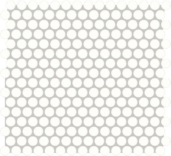 Unglazed Mosaics Ice White Straight Joint 2X2 Matte