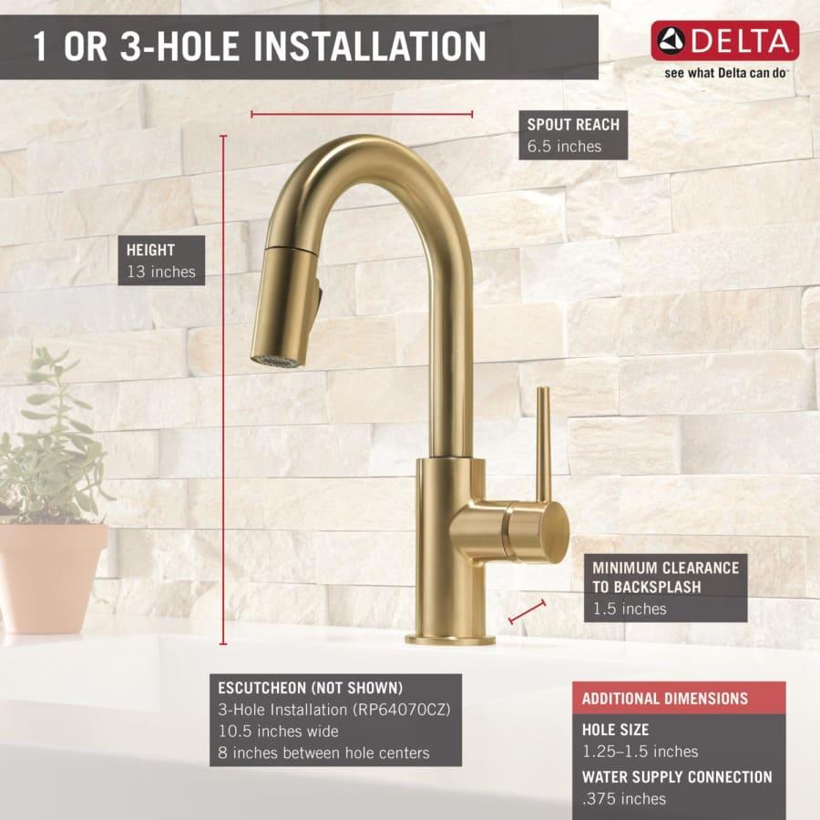 Trinsic 1.8 GPM Single Hole Pull-Down Bar/Prep Faucet with Magnetic Docking Spray Head - xwau7bf4kouxgciklobn@2x.jpg