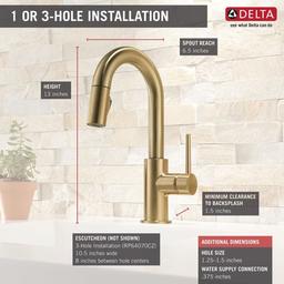 Trinsic 1.8 GPM Single Hole Pull-Down Bar/Prep Faucet with Magnetic Docking Spray Head - xwau7bf4kouxgciklobn_x500.jpg