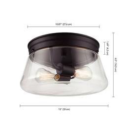 Aleyna 2-Light Matte Black Outdoor/Indoor Flush Mount Light with Clear Glass Shade - xwca6e7bgd4i9jxyc0hm@2x.jpg