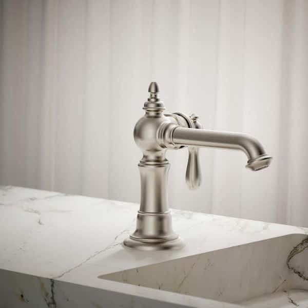 KOHLER Artifacts Single Hole Single-Handle Bathroom Faucet in Vibrant Brushed Nickel K-72762-9M-BN - xwgkznh13j18ypnxrayy@2x.jpg