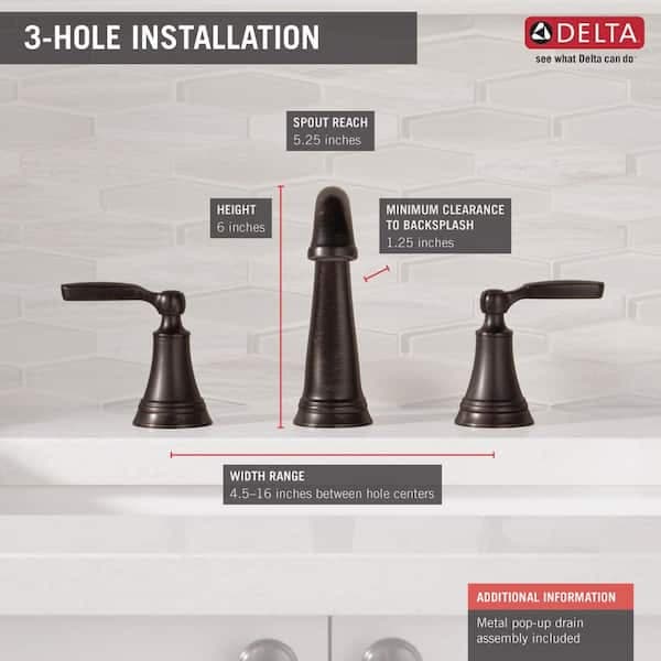 Delta Woodhurst 8 in. Widespread 2-Handle Bathroom Faucet in Venetian Bronze 3532LF-RBMPU - xyw2h8v7pxnlxfkdlqzo@2x.jpg